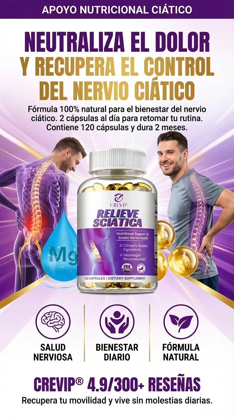 Relieve sciatica | Soporte Avanzado Para Nervio Ciático, Espalda Baja y Movilidad