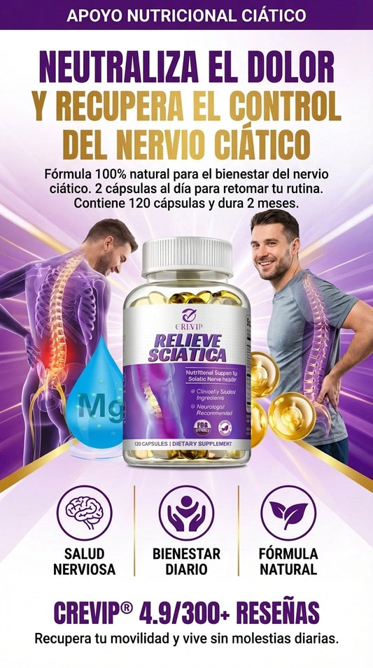 Relieve sciatica | Soporte Avanzado Para Nervio Ciático, Espalda Baja y Movilidad